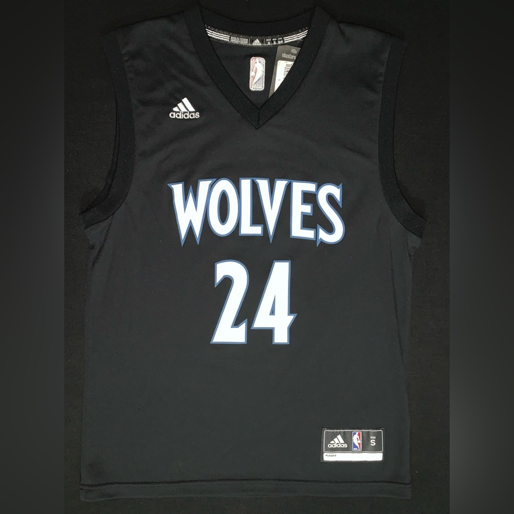 NWT Adidas Justin Patton Minnesota Timberwolves #24 Black Alternate Jersey Small